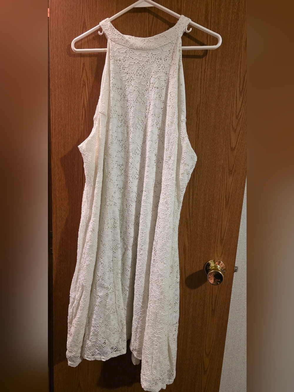 Rue 21 3X Dressy White Halter Midi Dress